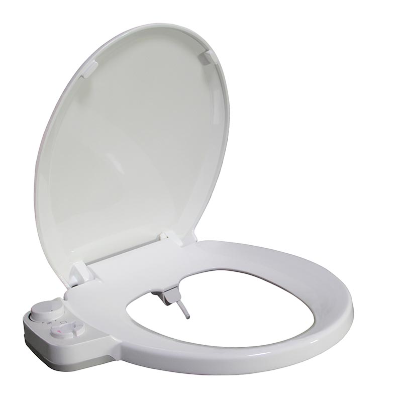 Round press button bidet toilet seat